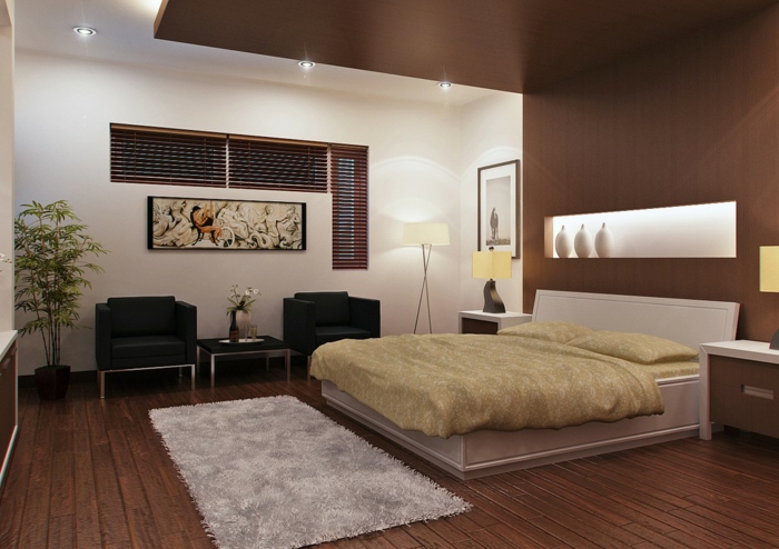 спалня вдъхновения-модерен килим-следващо на легла