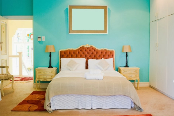 קיר-עיצוב חדרי שינה צבע-צבע החדר