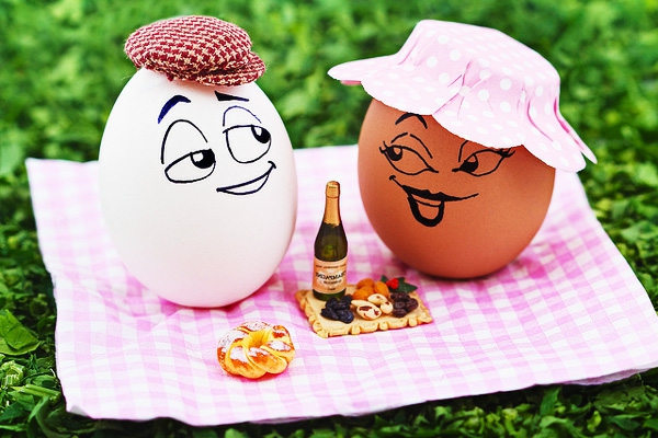 两个鸡蛋到野餐